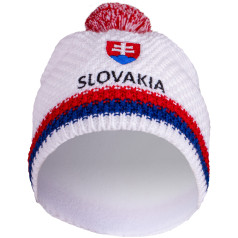 Pletená čiapka Eleven Slovakia biela