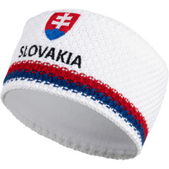Pletená čelenka Eleven Slovakia biela