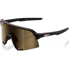Slnečné okuliare 100% S3 Soft Tact Black, 100% (zlaté sklo)