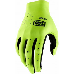 Cyklistické rukavice 100% SLING fluo žlé